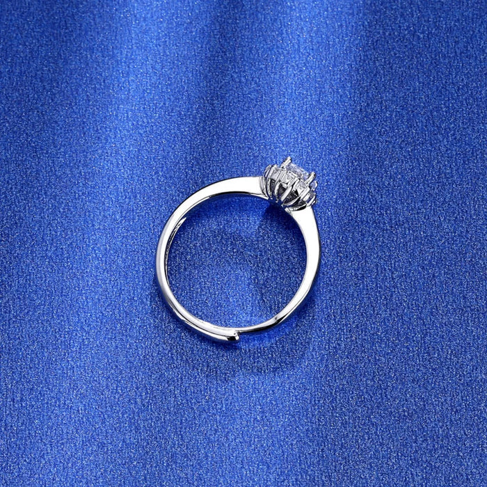 1 Carat Moissanite 925 Sterling Silver Ring