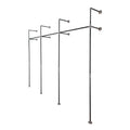 115 in. Triple Wall Mounted Clothing Rack