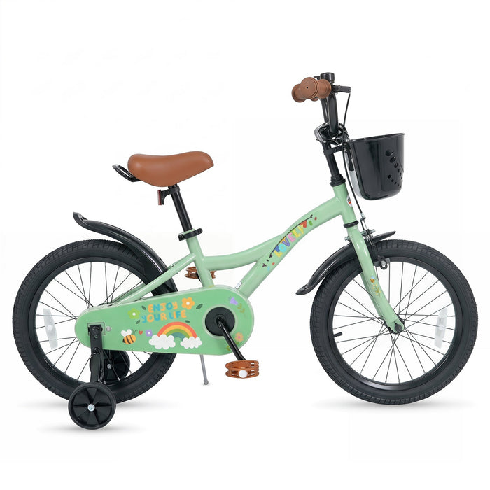 12-Inch Girls Bike with Training Wheels & Basket