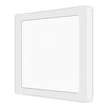 White flush-mount ceiling light, by Votatec, for hallway, bedroom, or entryway