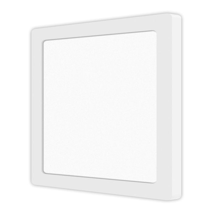 White flush-mount ceiling light, by Votatec, for hallway, bedroom, or entryway