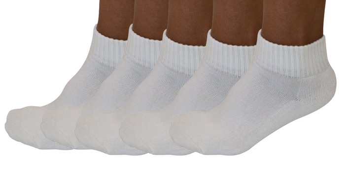 1/4 Crew Bamboo Socks - 5-Pack