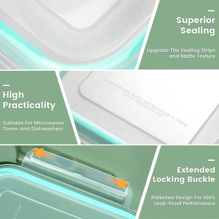 16-Piece Glass Food Storage Set