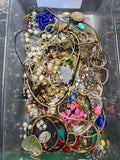 1lb Mixed  Jewelry For Crafting May Or May Not Have Matches  J082326-0