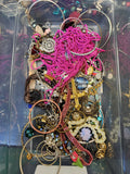 1lb Mixed  Jewelry For Crafting May Or May Not Have Matches J082626-0