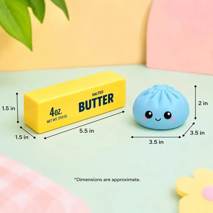 2-Pack: Squishy Dumpling & Butter Combo Pack