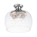 Semi-flush mount ceiling light, by Maxim, for hallway, bedroom, or entryway
