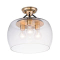 Semi-flush mount ceiling light, by Maxim, for hallway, bedroom, or entryway