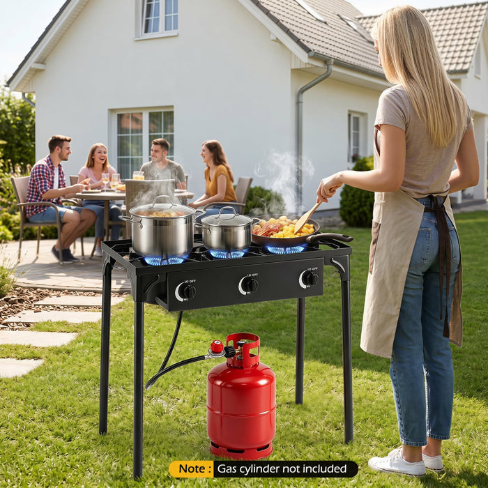 3-Burner Propane Outdoor Stove