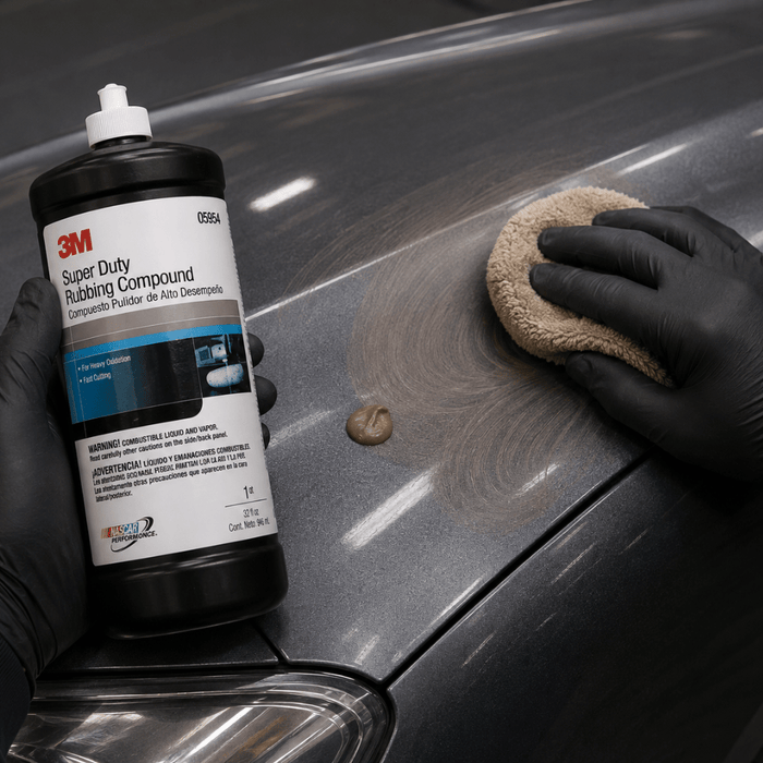 3M 05954 Super Duty Brown Rubbing Compound, 1 Quart -5954 - Eagle National Supply