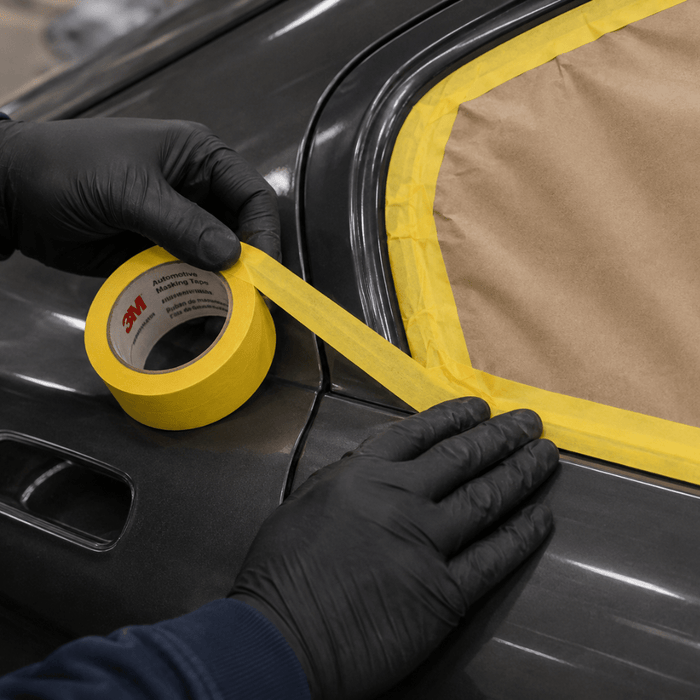 3M 06653 1.0" Yellow Automotive Masking Tape, Case of 36 -6653 - Eagle National Supply