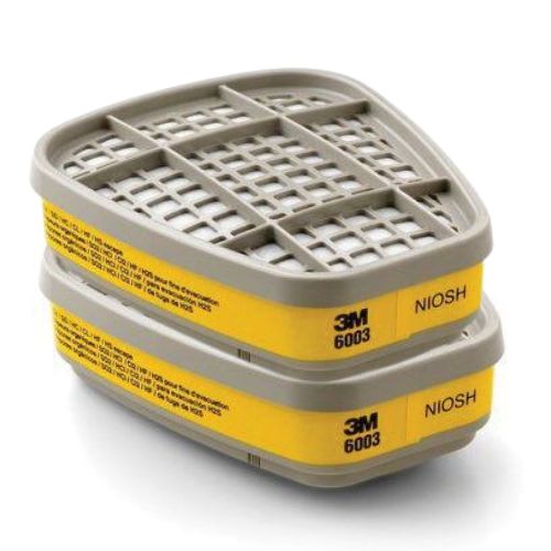 3M 6003 Organic Vapor/Acid Gas Cartridges for Respirators, 2 pc -7047---Eagle National Supply