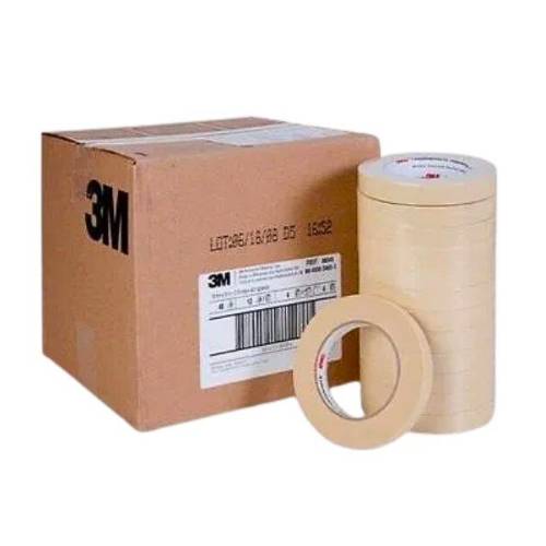 3M 6545 3/4" Tan Automotive Masking Tape, Case of 48 Rolls -6545---Eagle National Supply
