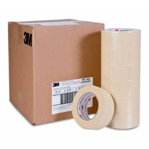 3M 6548 2.0" Tan Automotive Masking Tape, Case of 24 Rolls -6548---Eagle National Supply