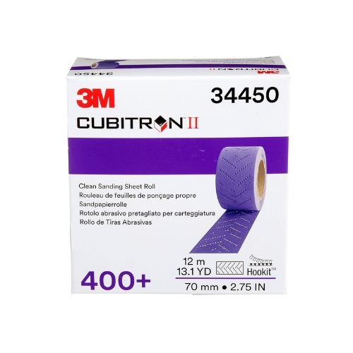 3M Cubitron 34450 Multi - Hole Clean Sanding Sheet Roll, 400 Grit - 34450 - Eagle National Supply