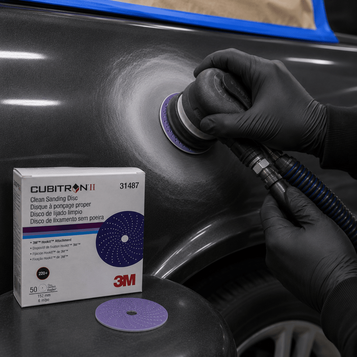3M Cubitron II 800+ Grit 6" Purple Sanding Disc 31487, Box of 50 -31487 - Eagle National Supply