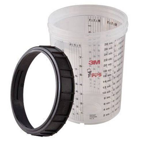 3M PPS 1.0 16023 28 oz Large Hard Cup, 4 pk -16023---Eagle National Supply