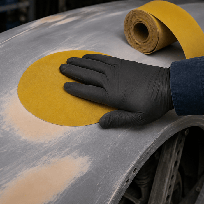 3M™ Stikit™ 6 in Gold Abrasive Disc Roll, No Hole | 100 per Roll -9310-40 Grit - Eagle National Supply