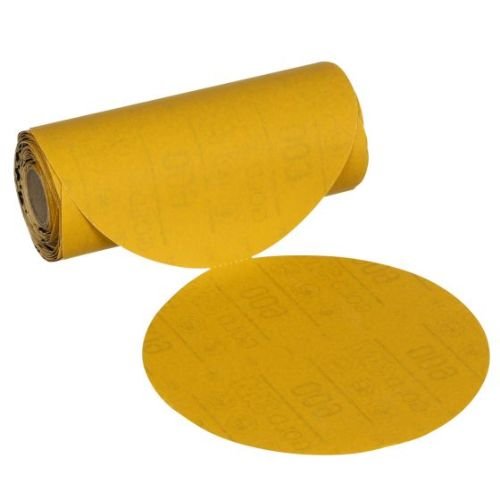 3M™ Stikit™ 6 in Gold Abrasive Disc Roll, No Hole | 100 per Roll - 9320 - 600 Grit - Eagle National Supply