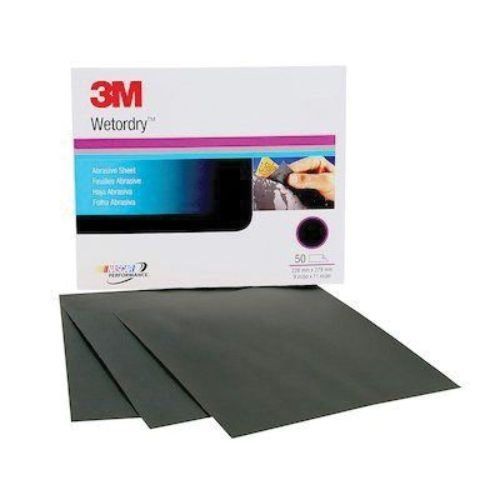 3M Wetordry 02038 400 Grit Abrasive Sheeting | 9"x11" | Case of 50 - 02038 - Eagle National Supply
