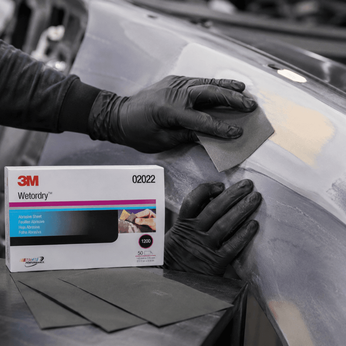 3M Wetordry 1200 Grit Black Silicon Carbide Abrasive Sheet 2022, 50 pc -2022 - Eagle National Supply