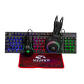 4-in-1 Gaming Bundle - Mouse Keyboard Headset Mouse Mat