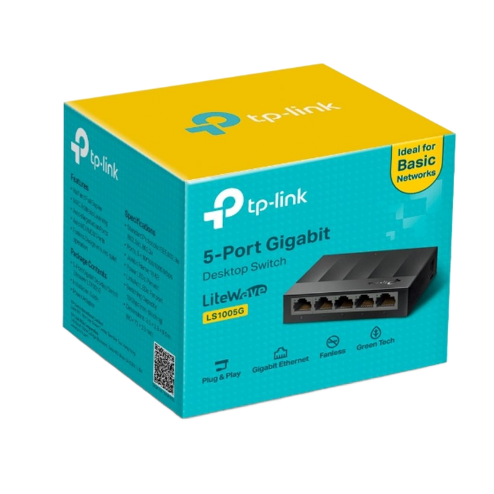 5-Port Gigabit Desktop Switch Plug & Play Fanless - TP-Link