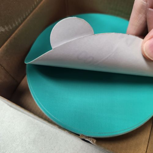 6 Inch 40 Grit Green PSA Sanding Disc, 50 pk, High Teck - DAP6040 - Eagle National Supply