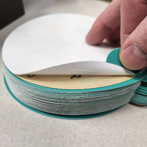 6 Inch 40 Grit Green PSA Sanding Disc, 50 pk, High Teck - DAP6040 - Eagle National Supply