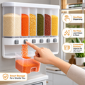 6-Section Rice & Dal Storage Dispenser