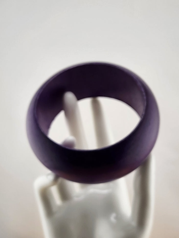 8.25in Purple Wood Bangle Bracelet 0538