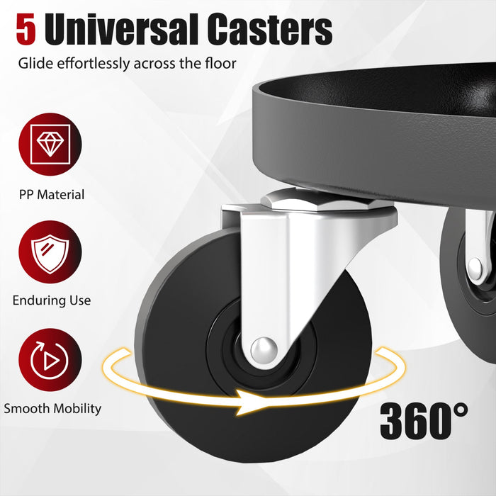 Adjustable Rolling Mechanic Stool