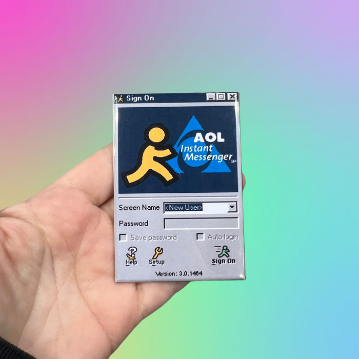 AOL AIM Screen Name Fridge Magnet
