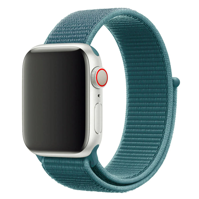 Apple Watch bandje - geweven - nylon - dennengroen