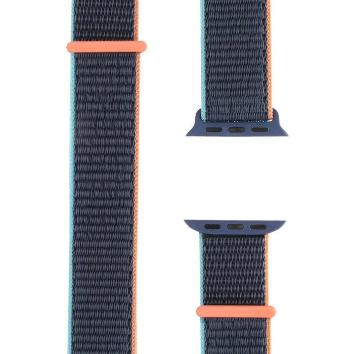 Apple Watch bandje - geweven - nylon - diepzee