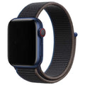 Apple Watch bandje - geweven - nylon - houtskool