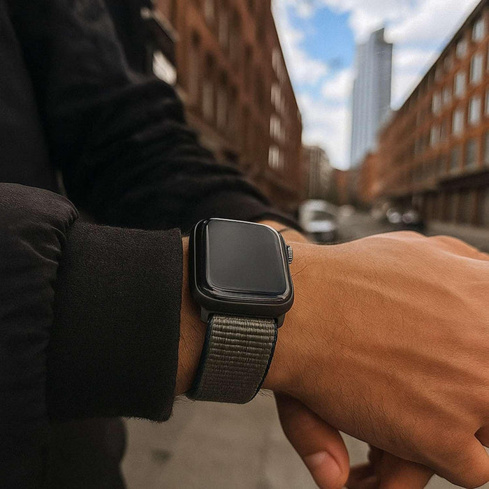 Apple Watch bandje - geweven - nylon - inverness groen