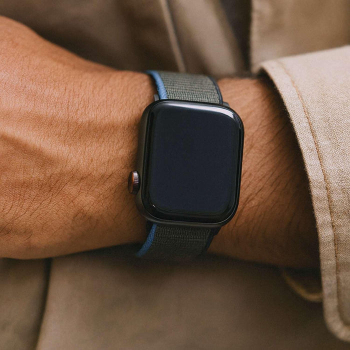 Apple Watch bandje - geweven - nylon - inverness groen