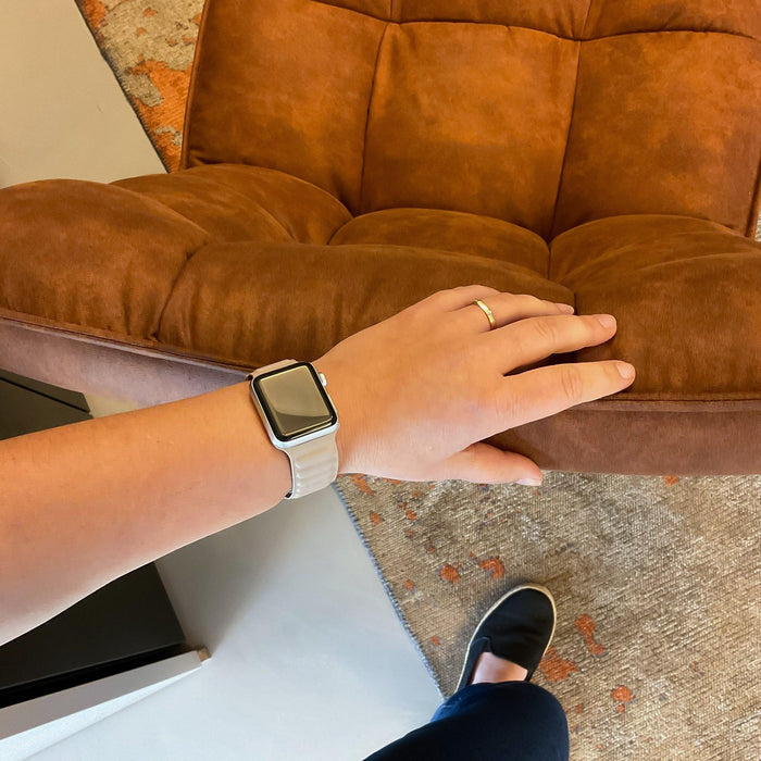 Apple Watch bandje - leer - solo - khaki