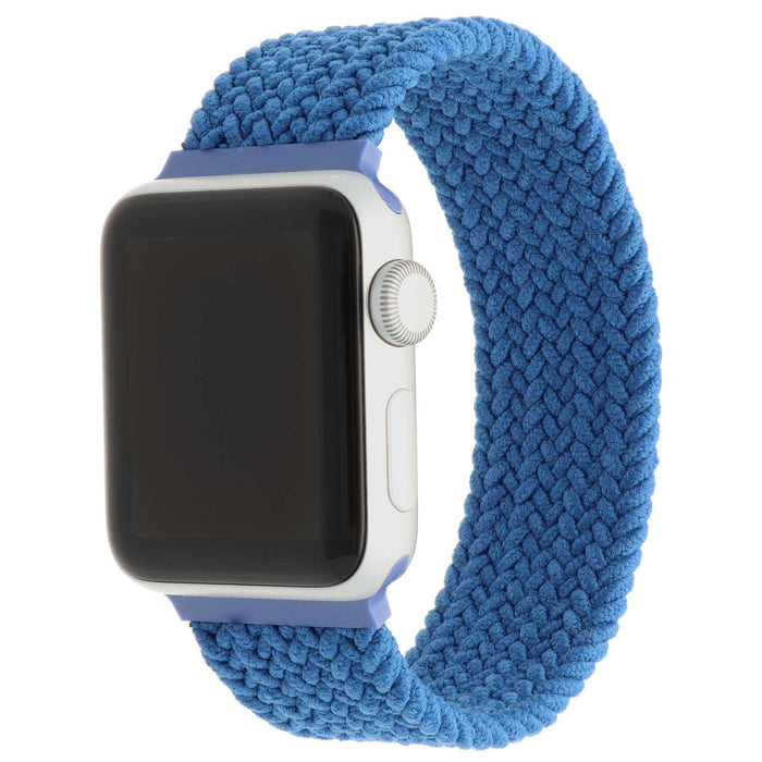 Apple Watch bandje - nylon - gevlochten solo - atlantische blauw