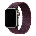 Apple Watch bandje - nylon - gevlochten solo - kers