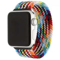 Apple Watch bandje - nylon - gevlochten solo - kleurrijk fel