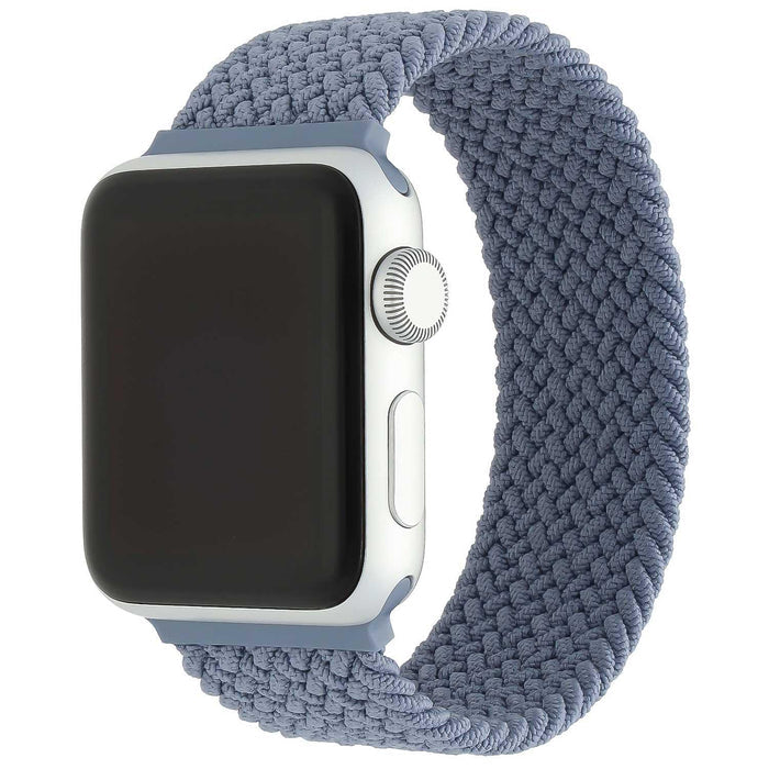 Apple Watch bandje - nylon - gevlochten solo - leisteen