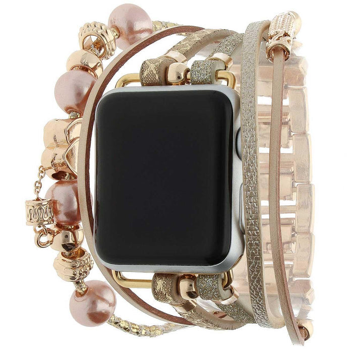 Apple Watch bandje - sieraad - Liz goud glitter