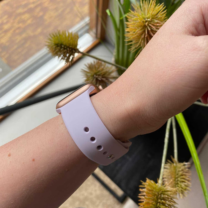 Apple Watch bandje - siliconen - elegant paars