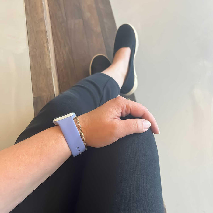 Apple Watch bandje - siliconen - Engelse lavendel
