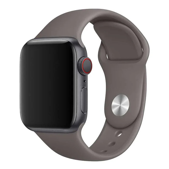 Apple Watch bandje - siliconen - kust grijs