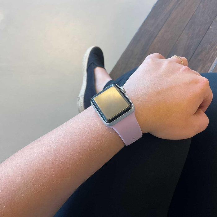Apple Watch bandje - siliconen - lichtpaars