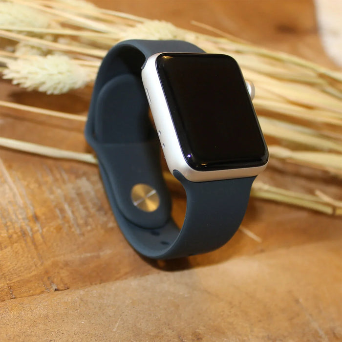 Apple Watch bandje - siliconen - middernacht blauw