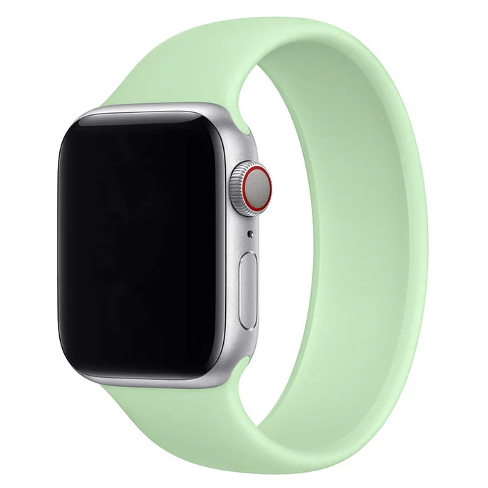 Apple Watch bandje - siliconen - solo loop - pistache